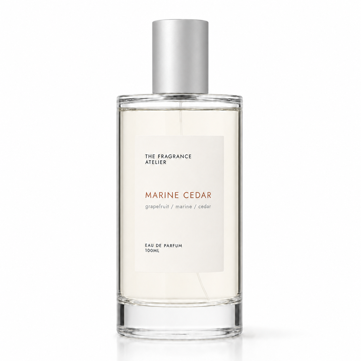 Marine Cedar Eau de Parfum 100ml bottle by The Fragrance Atelier