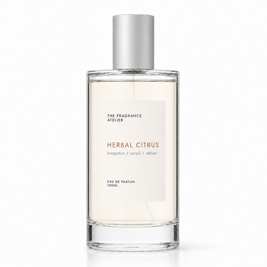 Herbal Citrus Eau de Parfum 100ml bottle by The Fragrance Atelier
