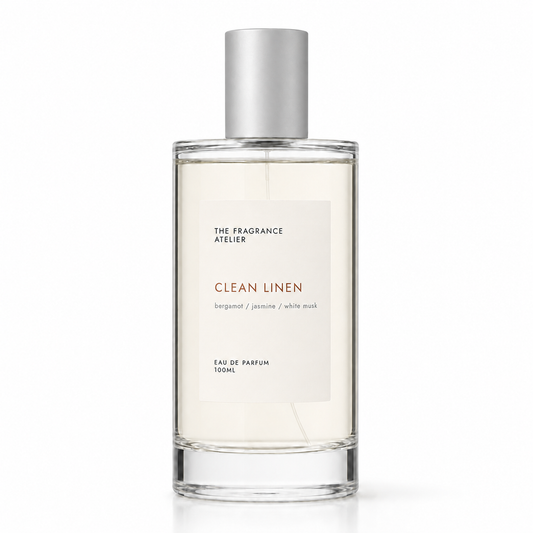 Clean Linen Eau de Parfum 100ml bottle by The Fragrance Atelier