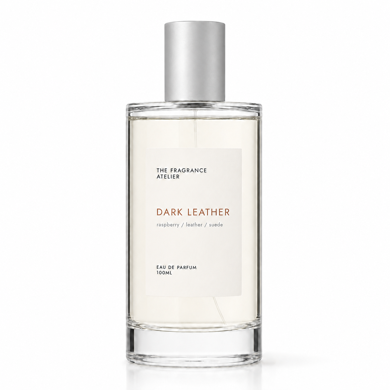 Dark Leather Eau de Parfum 100ml bottle by The Fragrance Atelier
