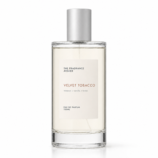 Velvet Tobacco Eau de Parfum 100ml bottle by The Fragrance Atelier