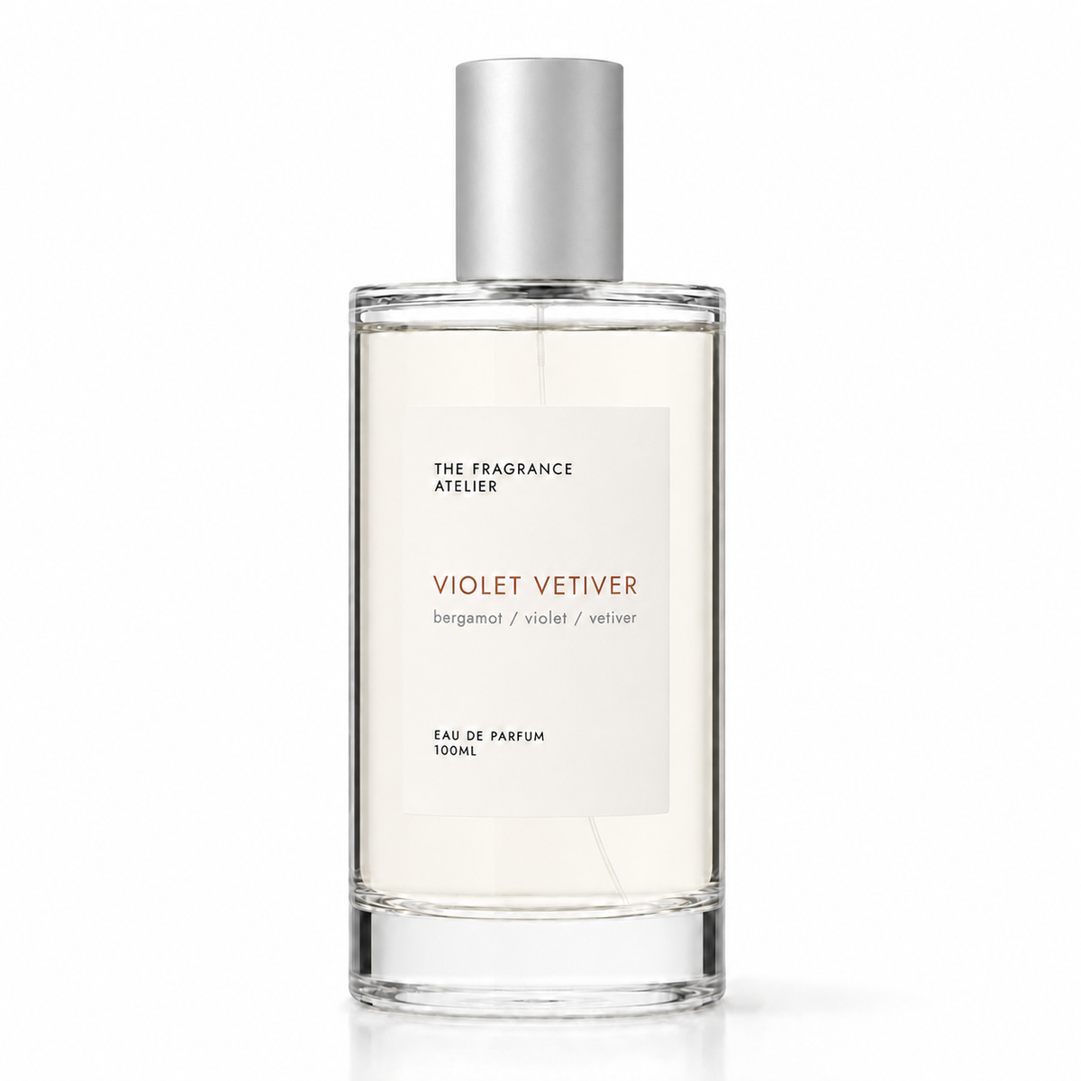 Violet Vetiver Eau de Parfum 100ml bottle by The Fragrance Atelier
