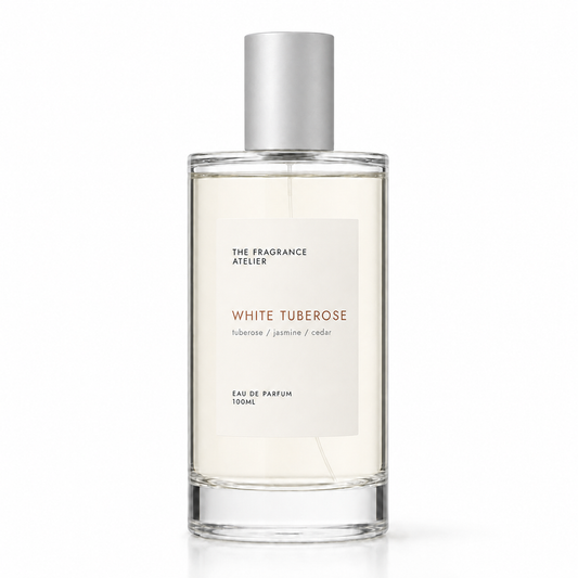 White Tuberose Eau de Parfum 100ml bottle by The Fragrance Atelier